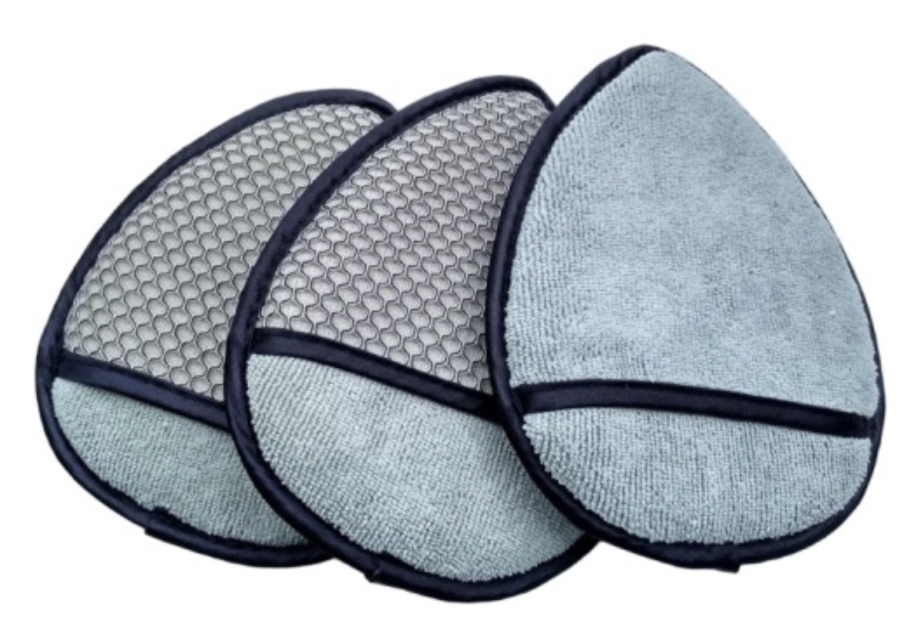 Heart Shaped Lightweight Wax Applicators Microfiber Cleaning Car Wax Applicator Pads