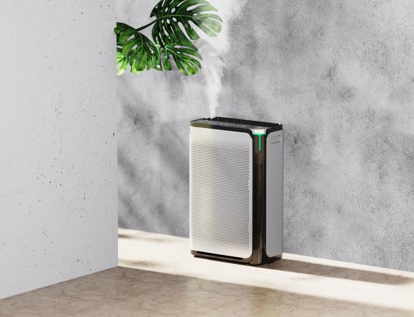 Indoor ABS Plastic UV Light Air Purifier Spray Humidifier 2.3L Water Tank