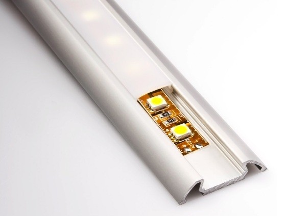 Серебряный квадрат Матт/круглые анодированные алюминиевые профили СИД для рамки СИД