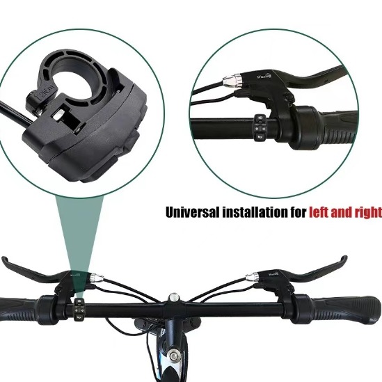 3-In-1 Electric Bike Components 36V 48V Horn Headlight Steering Switch DK336 Parts