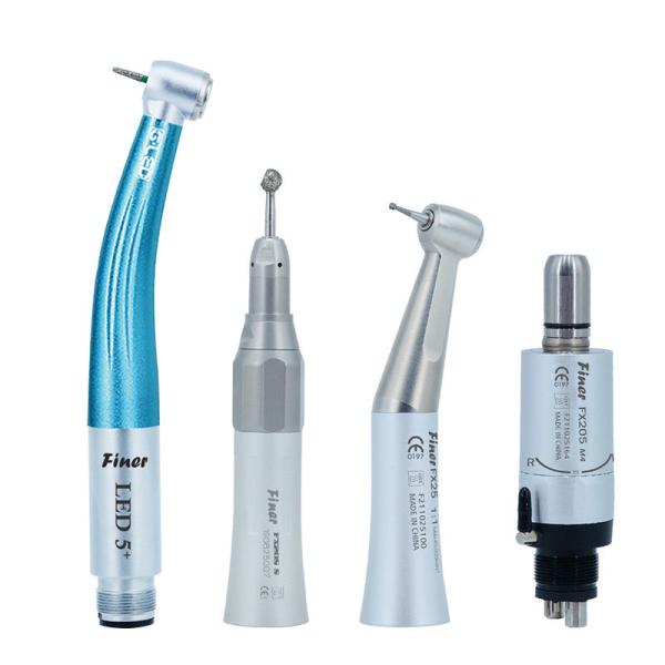 High Speed LED Dental Handpiece Unit Kit Straight Contra Angle Air Motor