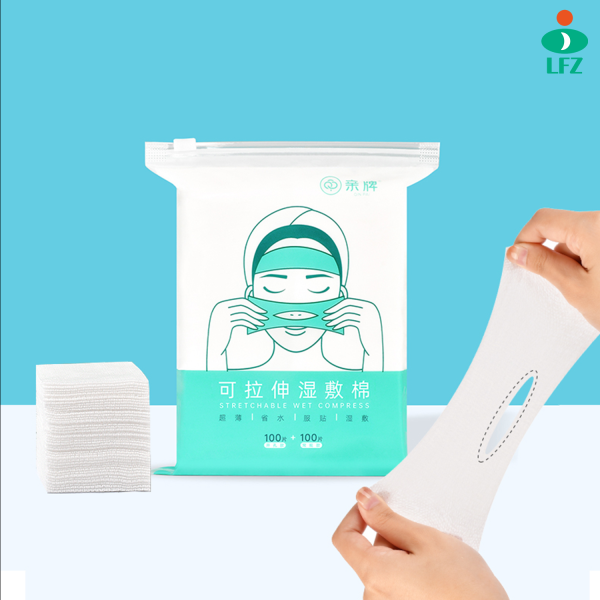 Toner Pad Thin Cotton Pads Stretchable Cotton Wipes for Face Makeup Remover Cotton Pad for Wet Application and Skin Care