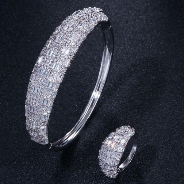 Fashion Cubic Zirconia Bracelet Bangle Chain Bracelets For Women Gold Silver Color Hand Chain CZ Bracelet Jewelry