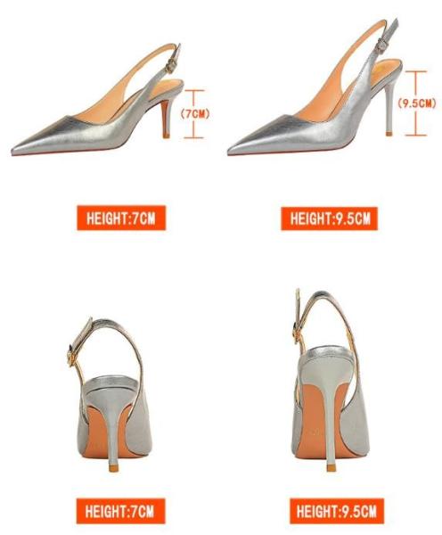8999-1 European And American Style Simple Stiletto High-Heeled Shallow Mouth And Pointed Toe With Pedicure And Pedicure