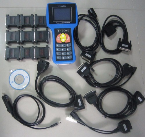 T300 Key Programmer Newest V16.8 T 300 T-300 OBD2 Auto Key Transponder English Spanish Optional T300 T-code Key Maker
