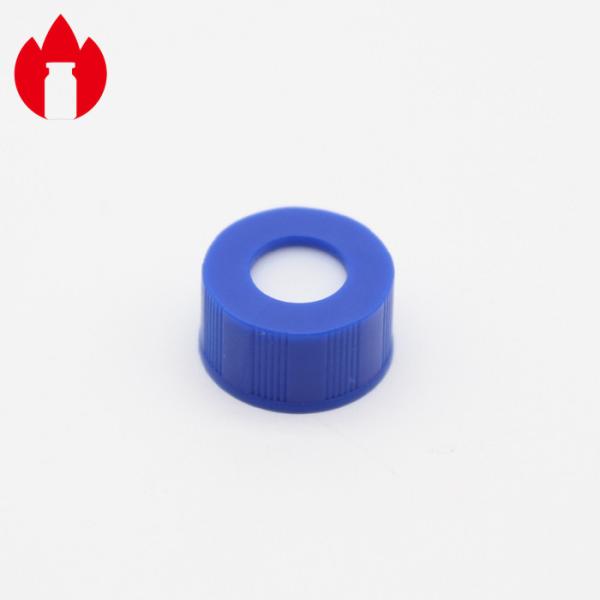 9mm Plastic Screw Caps PP Material Blue Color For Chromatographic Bottle