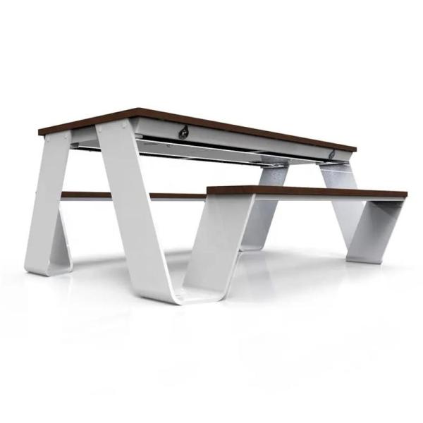 Outdoor Multifunctional Bench Smart Solar Powered Tables And Chairs