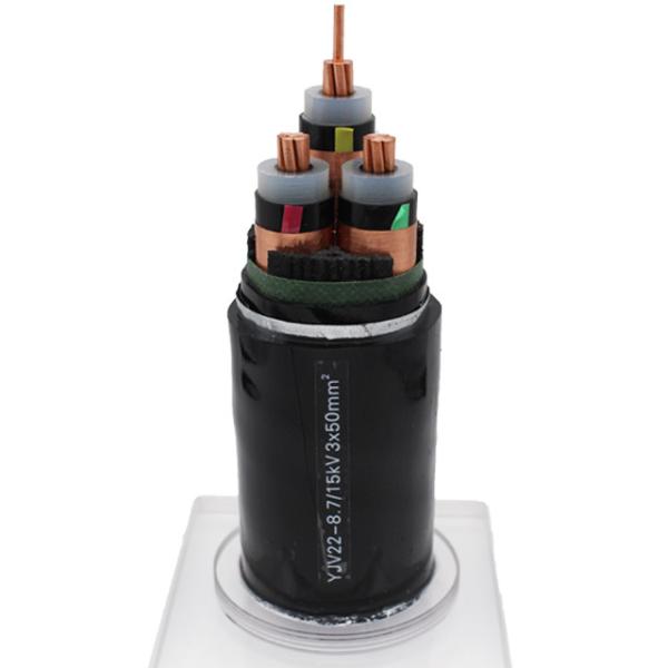 Copper Conductor XLPE Insulated PVC PE Sheath Armoured Power Cable for Medium Voltage