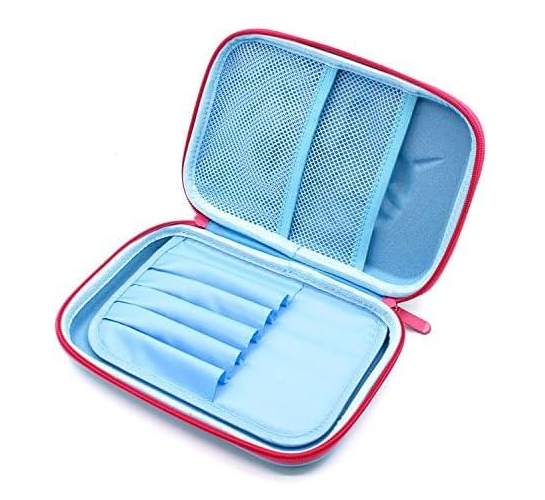 3D Cute EVA Unicorn Pen Pouch Stationery Box Anti-Shock Large Capacity Multi-Compartment for School with 4 unicorn pens ;EVA shell cushions supplies