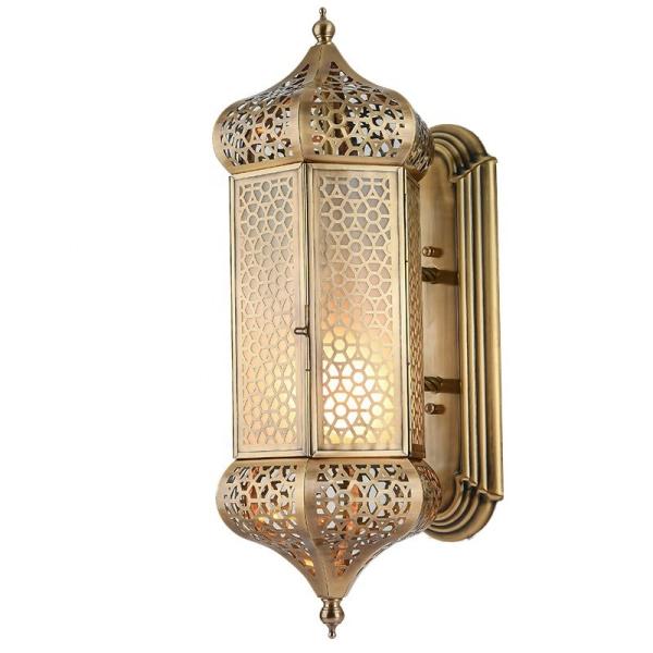 DIY Ramantic Style Antique Copper Wall Sconces For Church Courtyard
