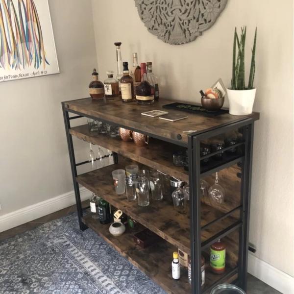 Modern Design Style Cabinet for Wine and Liquor Display in Living Room Organization