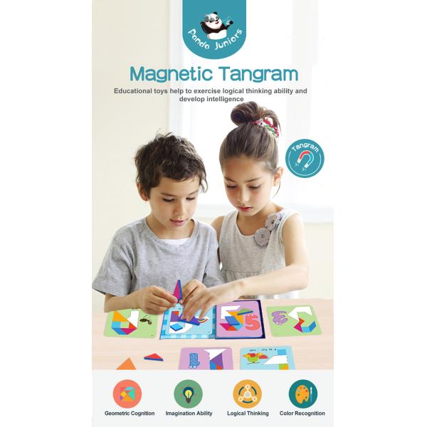 Творческие способности и воображение коробки мозаик ЕВА Tangram магнитные повышая набор