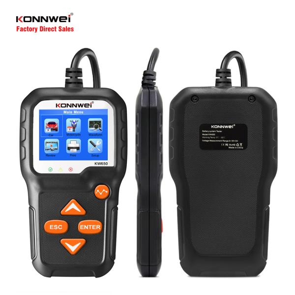 KONNWEI 12V Car Battery Analyzer For Quick Cranking Charging Test