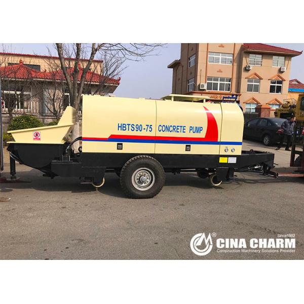 трейлер конкретного насоса 90м3/Х, деятельность машины цемента нагнетая простая