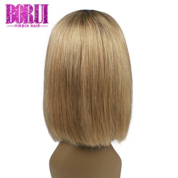 Fashion Colored Bob Wigs T1b27#Honey Blonde 13x4 Lace Closure No Tangling