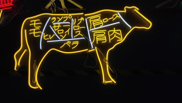 O logotipo feito sob encomenda da iluminação de Japão do sinal de néon do restaurante do supermercado do sinal de néon conduziu a letra de néon