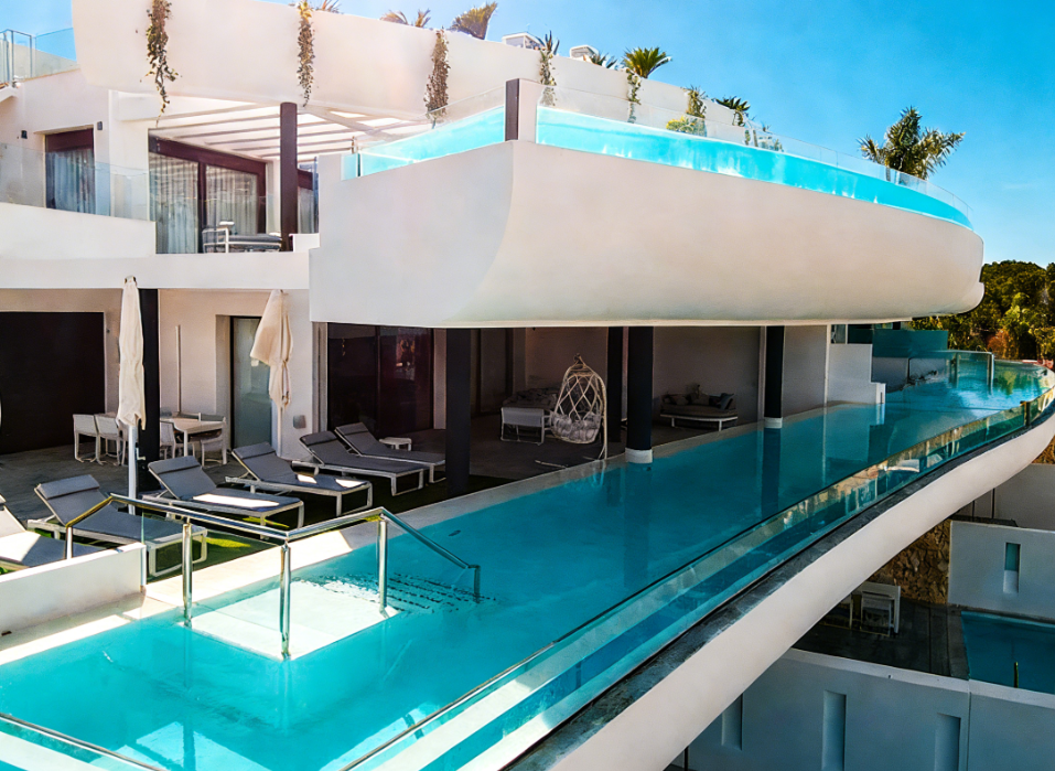 Custom Acrylic Infinity Pool - UV Resistant & Leak-Proof, Custom Solution for Villas & Hotels