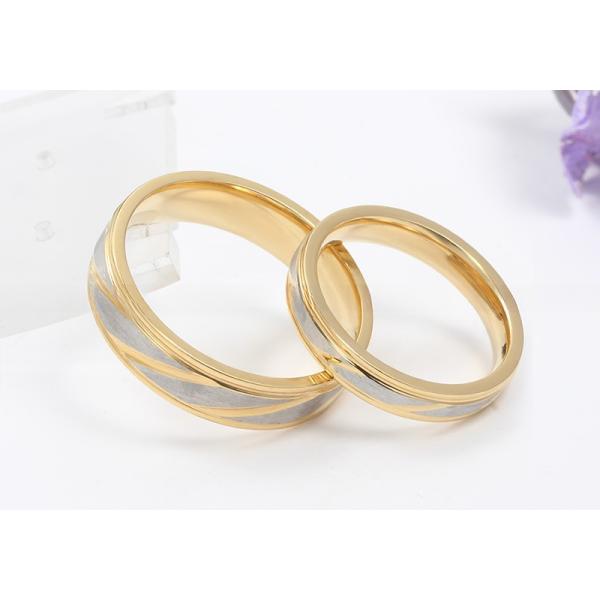 Third Party Appraisal Stainless Steel Couples Rings for Anniversary Engagement Wedding