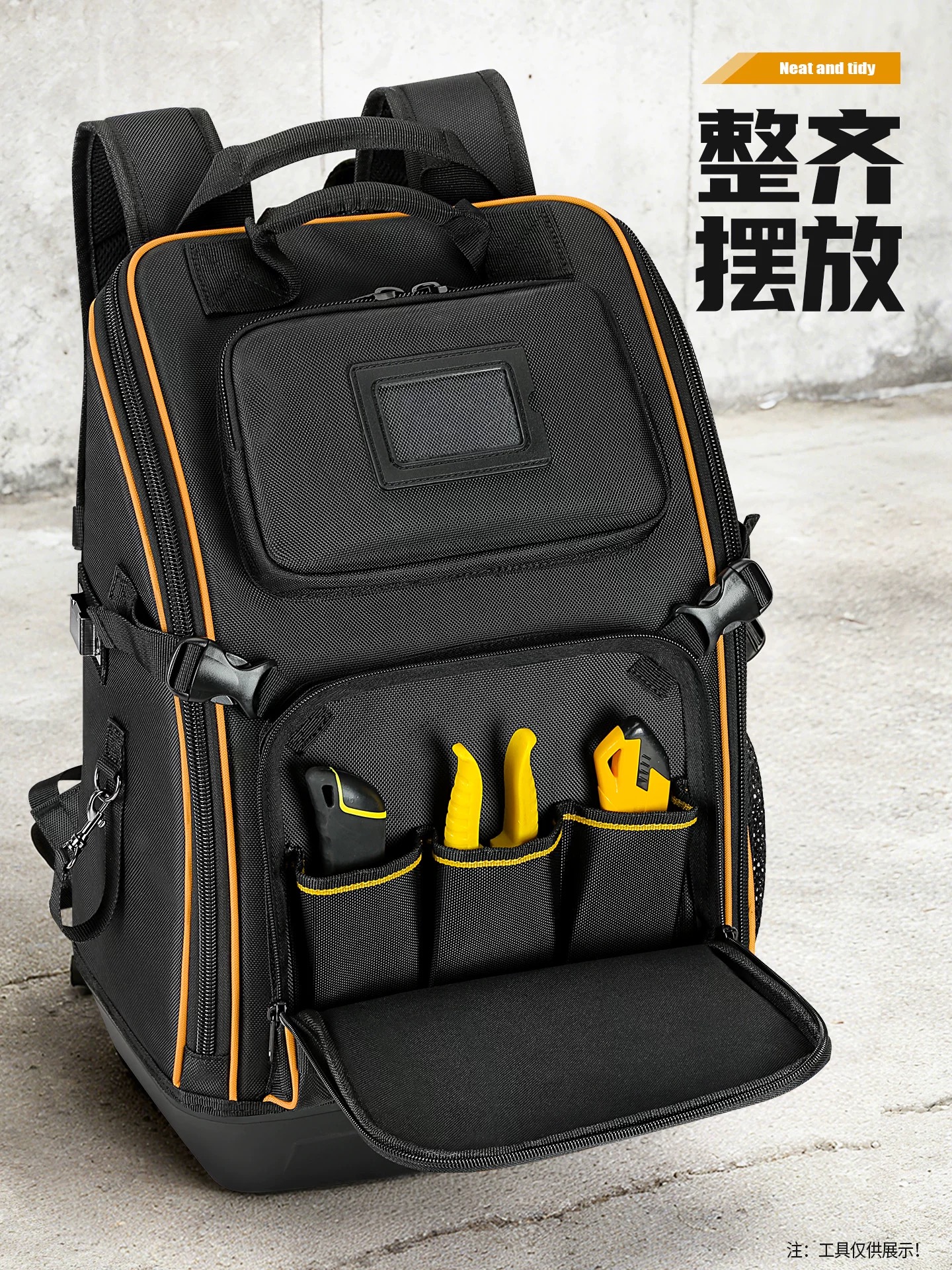 New Heavy-Duty Electrician Backpack Large Capacity Tool Backpack for Home Repair