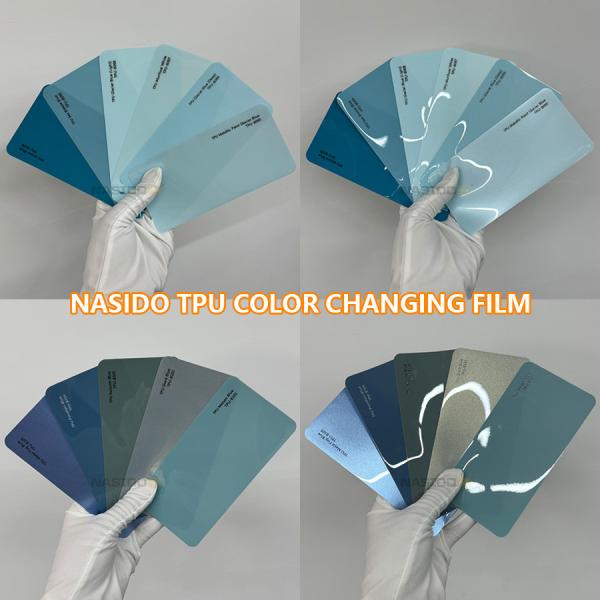 Film de protection de peinture de carrosserie automobile en TPU de la série Bleu Clair NASIDO