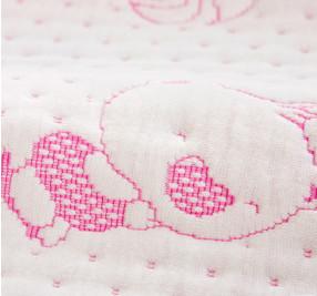 Organic Cotton Nursery Twin Mattress Protector , Changing Diaper Padded Mattress Protector