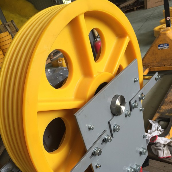Nylon Traction Elevator Nylon Pulley Wheels Traction Sheave Elevator Drive Pulley