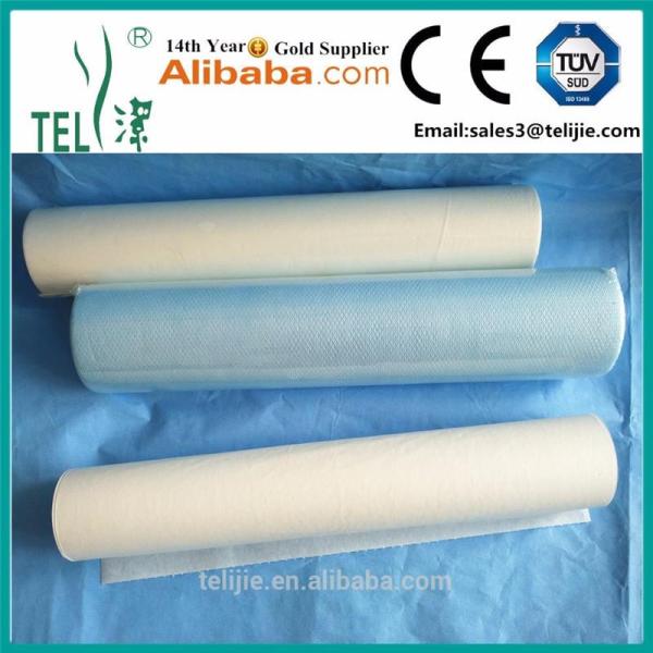 PE W60cmx100m Disposable Bed Sheets Roll Biodegradable