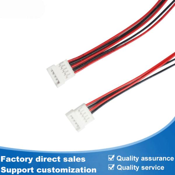 Красная и черная проводка провода 2Pin 1.2A 250V с тангажом 1,25