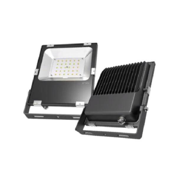 Outdoor Waterproof Slim LED Flood Light 120° Beam Angle Transparent Reflector Type