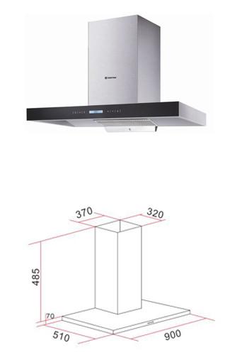 O fogão de cozinha padrão europeu 304 430 da casa autentica de aço inoxidável e de vidro
