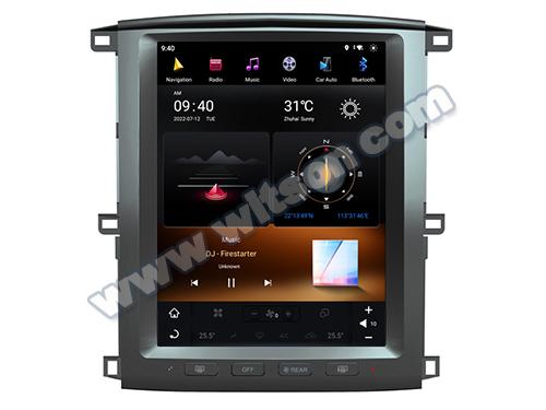 12.1 Screen Tesla Vertical Android Screen For Toyota Land Cruiser 100 GX LC100 Lexus LX470 2002-2007 Car Multimedia Stereo GPS Carplay Player