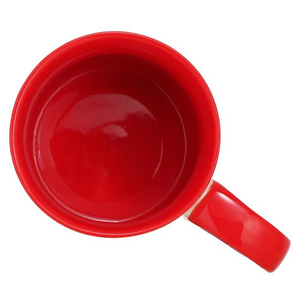 400ml Ceramic Coffee Cups , Porcelain Christmas Mugs With Cute Santa Claus Pattern