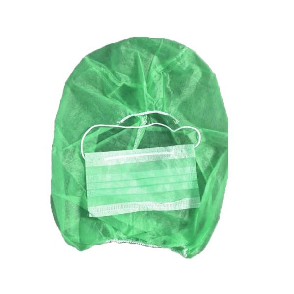 Disposable Balaclava Hood With Face Mask Dustproof Space Cap PP Astro Hood Bouffant Cap Hair Net Head Cover Spray Hats
