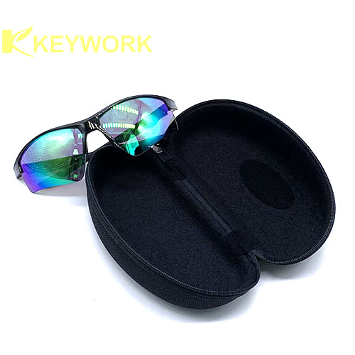 Oxford Cloth Sports Sunglasses EVA Eyewear Case Perfect For Curved Frames