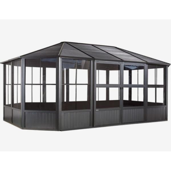 Techo personalizado Jardín de Invierno Solario de pie libre Salas de aluminio listas para el envío