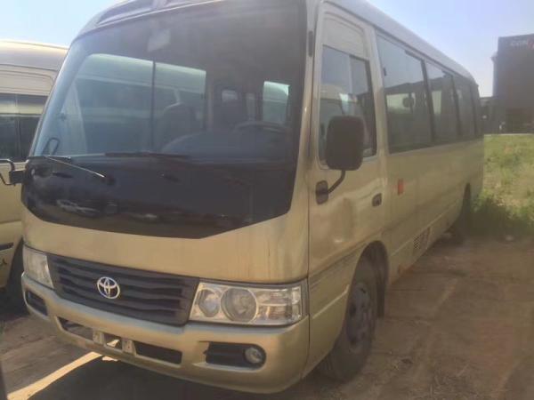 used Toyota coaster bus left hand drive  diesel  engine 6 cylinder city service bus  luxury coach bus ball nut