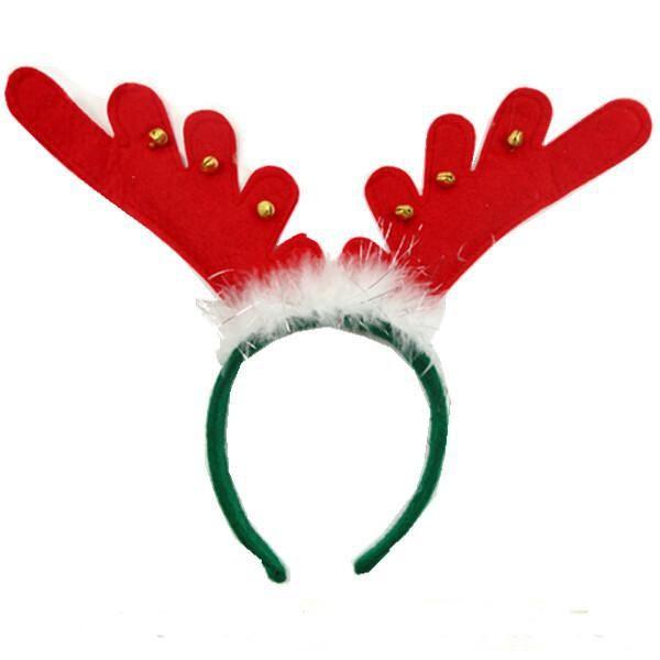 Fashion Antlers Headband Hat - Plush Rindeer Ears Costume Accessory For Party