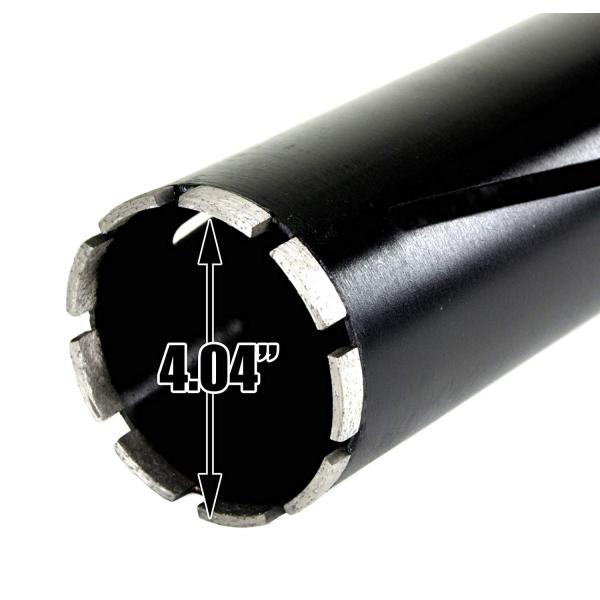 Broca de diamante en seco de 4 pulgadas y 102 mm para hormigón y mampostería