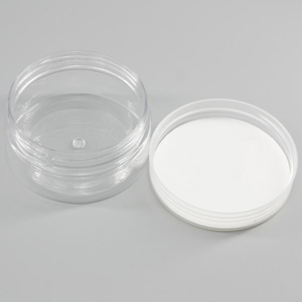 PET Cylinder 100ml Empty Transparent Cosmetic Jars