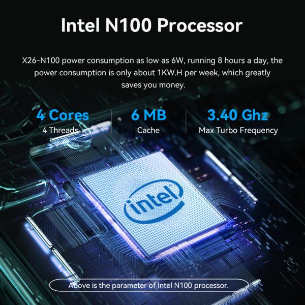インテル N100 N5095 ミニPC 単一LANとDDR4 16G RAM サポート デュアル画面