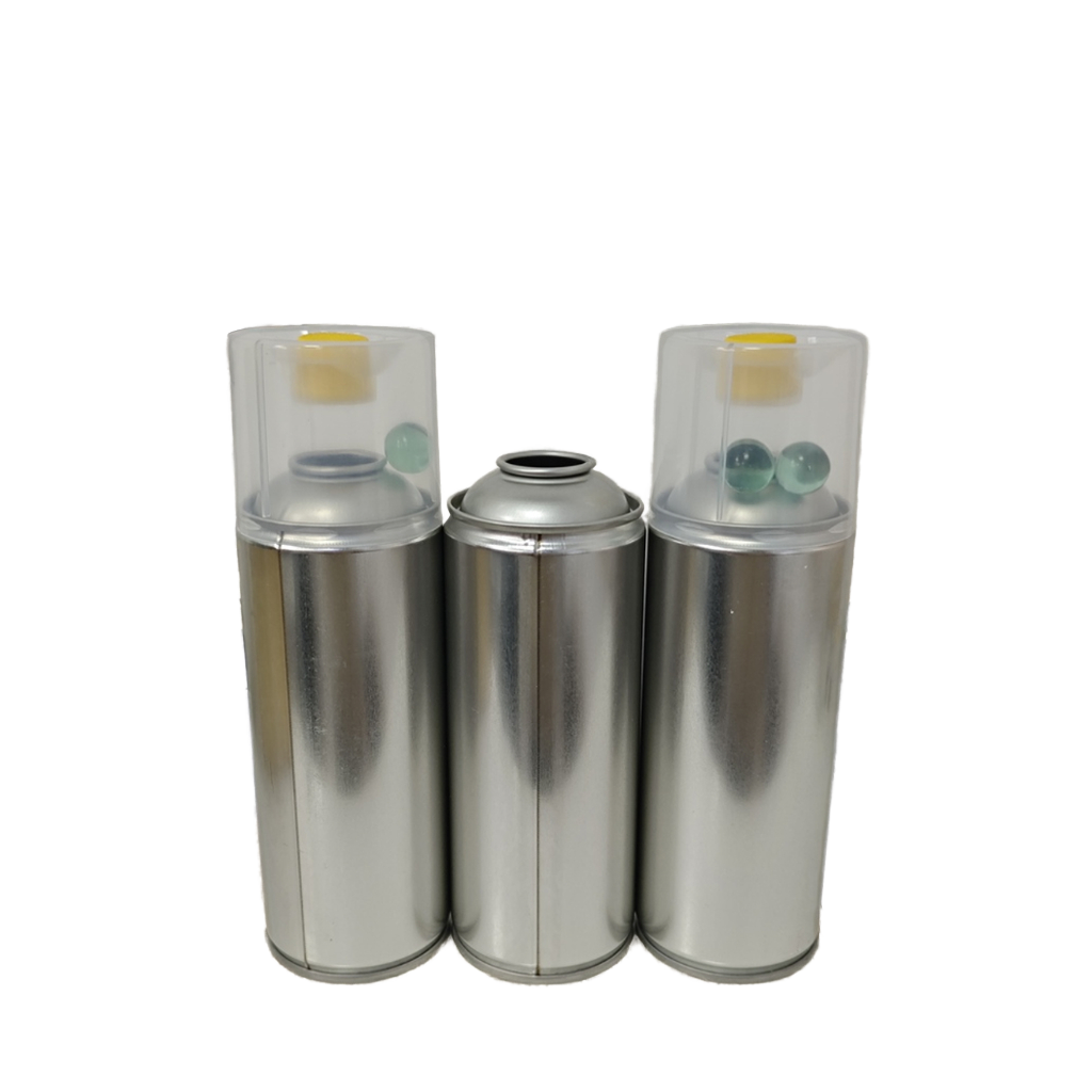 2K Component Aerosol Cans Tinplate Aluminum Metal Offset Printing For Chemical Packaging