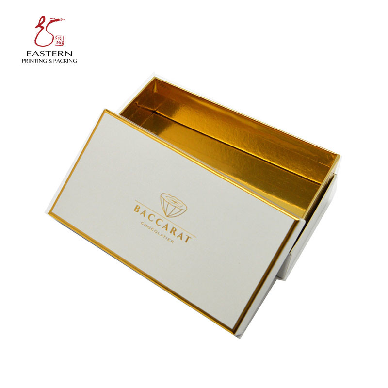 Упаковка картона верхнего сегмента косметическая, коробки Skincare упаковывая с краем сусального золота