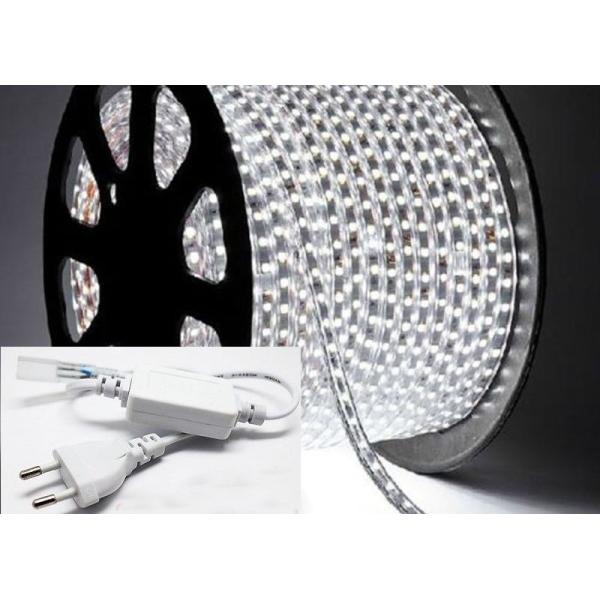 High Voltage LED Strip 110V AC Input 100M Long SMD 3528 60 LEDs Per Meter With Easy Installation And Cutting Points