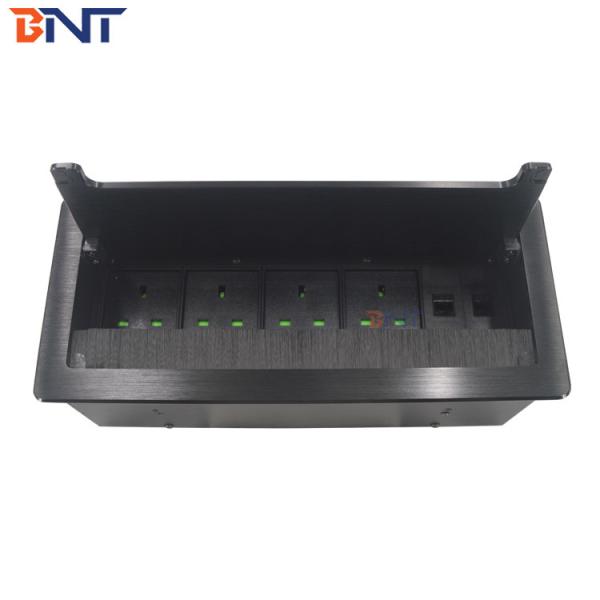 Cable management UK power desktop power brush socket for conference table