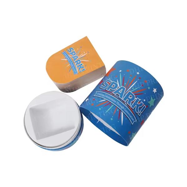 High Contrast Baby Flashcards Custom Visual Stimulation Learning Activity Cards Round Box