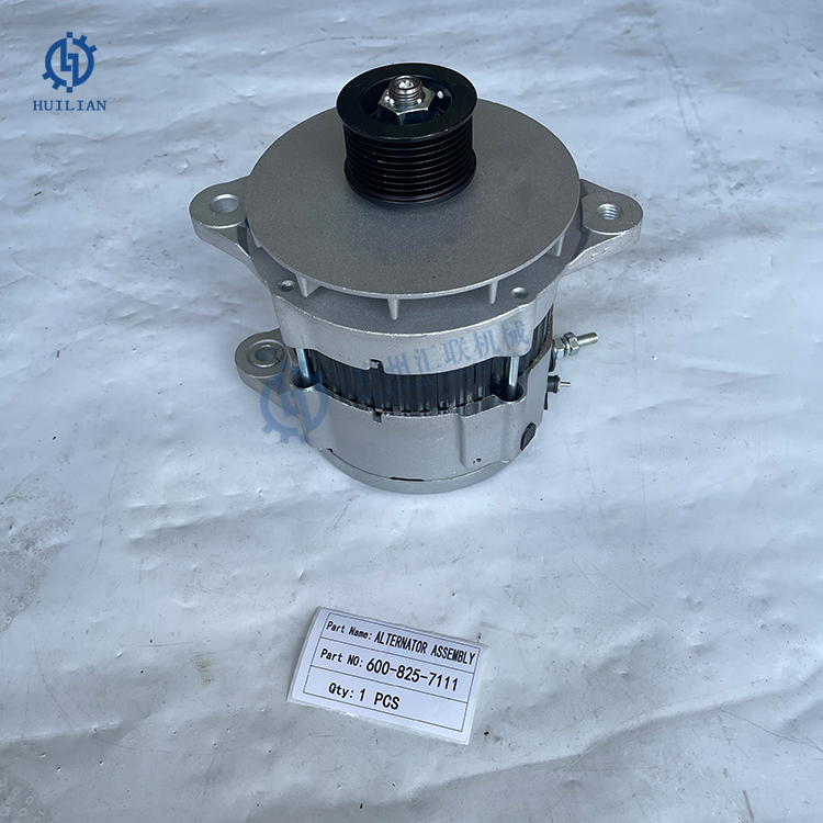 KOMATSU 600-825-7111 24V 75A Alternator For 600-825-7110 S6D140E SA6D140 SA6D140E Engine Part