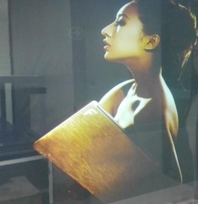 ângulo de vidro de opinião 170° do auto adesivo holográfico do filme da projeção 3D traseira
