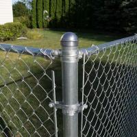 2.5M Woven Animal Enclosure Metal Wire Mesh Fencing White Chain Link Fence