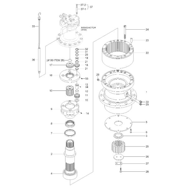 XKAQ-00126 Carrier HYUNDAI Excavator Spare Parts Fitting For R250LC-7 R260LC-9A