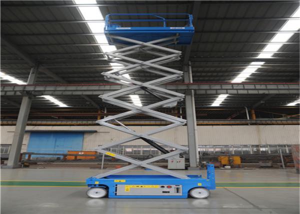 Mini Scissor Lift Equipment AC DC Motor Drive Elevating 8 Meters Height
